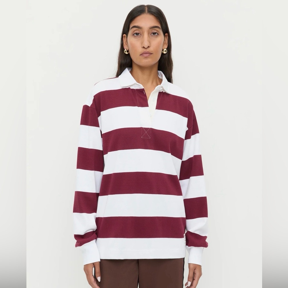 NWT Loeffler Randall Evan Rugby Shirt